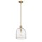 Z-Lite Pearson 1 Light Pendant, Rubbed Brass And Clear Seedy 817-9RB - alternate 3